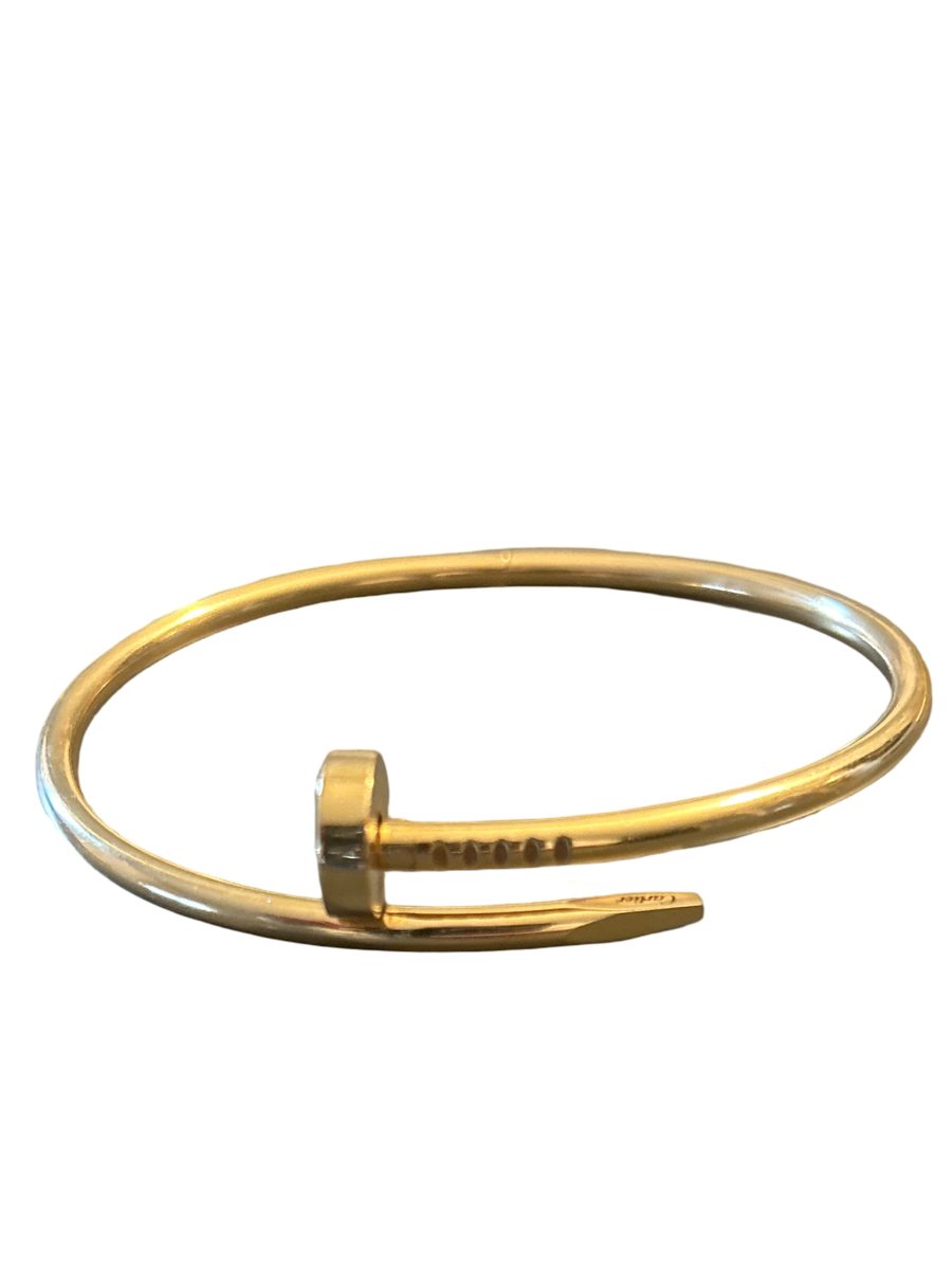 Gold nail bangle
