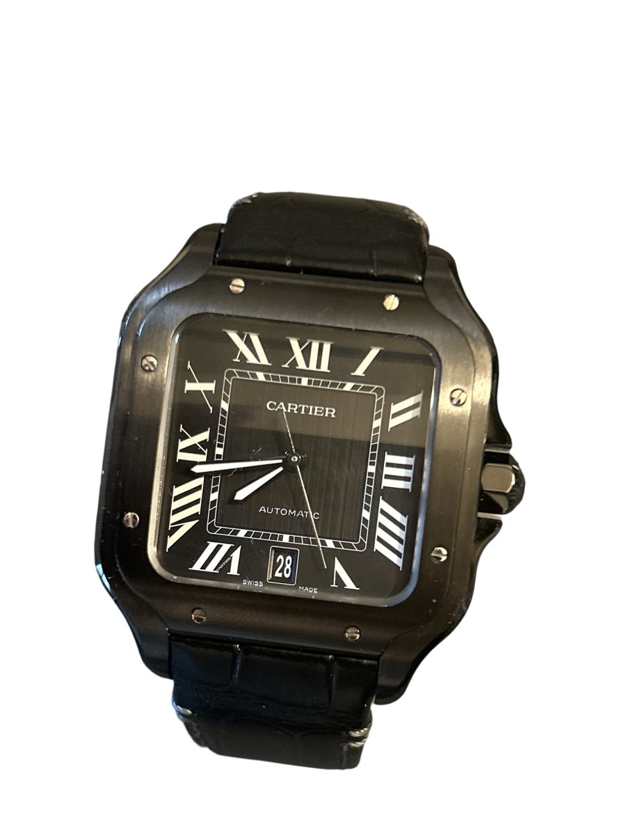 Cartier Santos watch in black